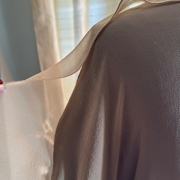 3.1 Phillip Lim Black & Sheer Nude Drape Back Tunic NWT - Picture 8 of 9